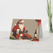 Vintage Americana | Santa Carving Turkey