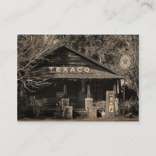 Vintage Americana Texaco Photo ATC Business Card Templates