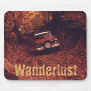 Vintage Americana Wanderlust Mouse Pad