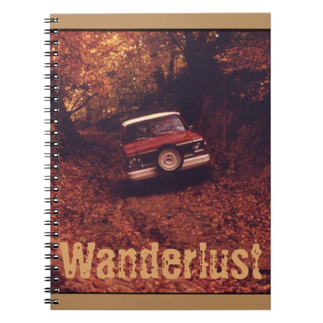 Vintage Americana Wanderlust Notebook (Front)