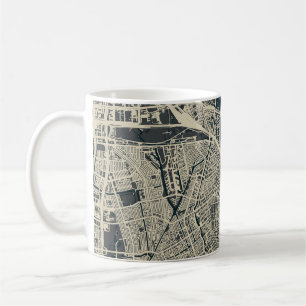 Vintage Amsterdam Map: Retro Minimalist Coffee Mug