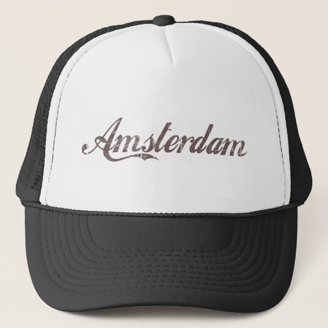 Vintage Amsterdam Trucker Hat (Front)