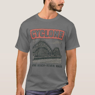 Vintage amusement park CYCLONE REVERE BEACH • REVE T-Shirt