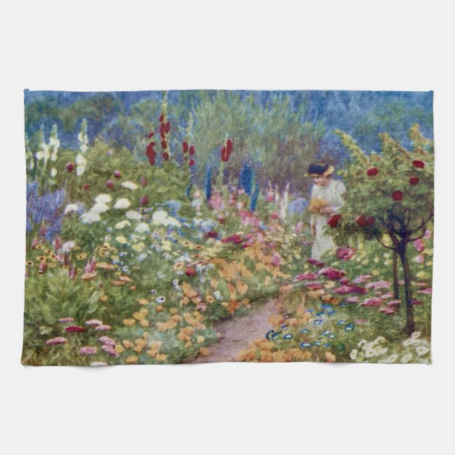 Vintage An English Country Garden Towel (Horizontal)