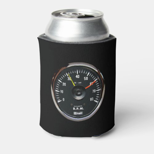 Vintage Analog Auto Tachometer Can Drink Cooler