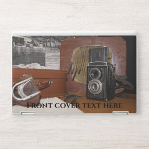 Vintage analog Camera-recorder and a retro radio HP Laptop Skin