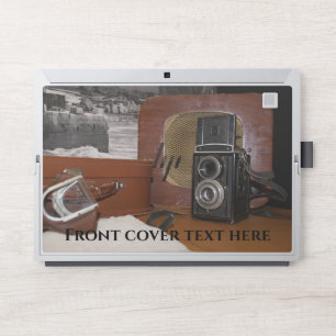 Vintage analog Camera-recorder and a retro radio HP Laptop Skin
