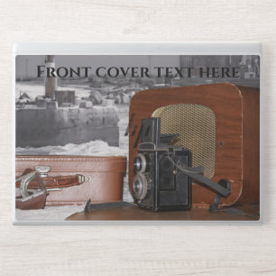 Vintage analog Camera-recorder and a retro radio HP Laptop Skin