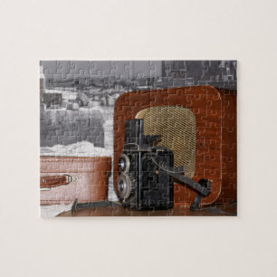 Vintage analog Camera-recorder Jigsaw Puzzle