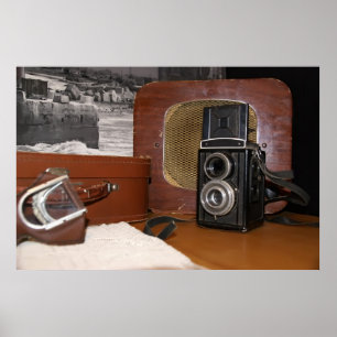 Vintage analog Camera-recorder Poster