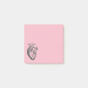 Vintage Anatomical Drawing Human Heart Post-it Notes