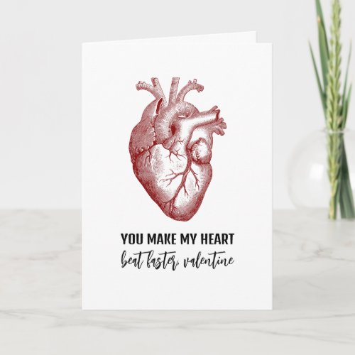 Vintage Anatomical Heart Valentines Day Holiday C