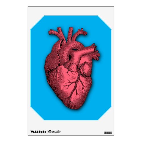 Vintage Anatomical Heart Wall Decor Sticker