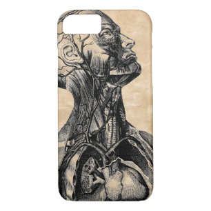 Vintage Anatomical Illustration of the Upper Body iPhone 8/7 Case