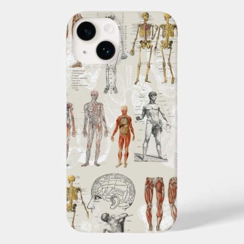 Vintage Anatomy Biology Illustrations Case_Mate iPhone 14 Case