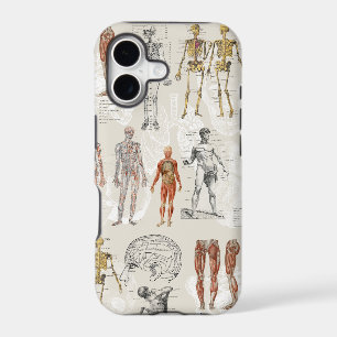 Vintage Anatomy Biology Illustrations iPhone 17 Case