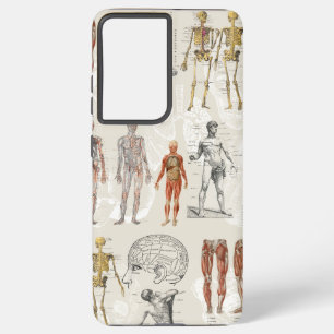 Vintage Anatomy Biology Illustrations Samsung Galaxy S21 Ultra Case