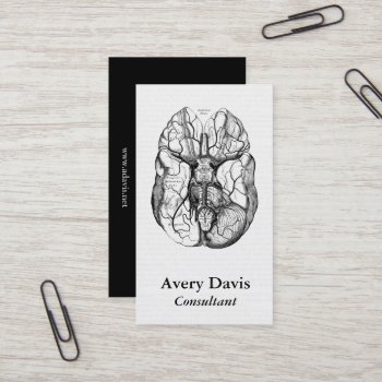 Vintage Anatomy Nerves Of The Base Of The Brain Business Card by vintage_anatomy at Zazzle