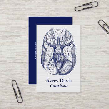 Vintage Anatomy Nerves Of The Base Of The Brain Business Card by vintage_anatomy at Zazzle