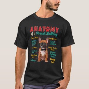 Vintage Anatomy Of A French Bulldog Dog Owner 1 T-Shirt