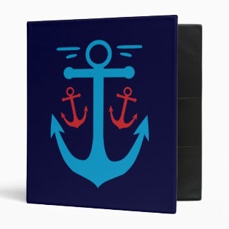 Vintage Anchor 3 Ring Binder