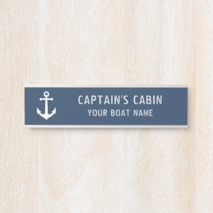 Nautical 'Captain’s Word' Sign
