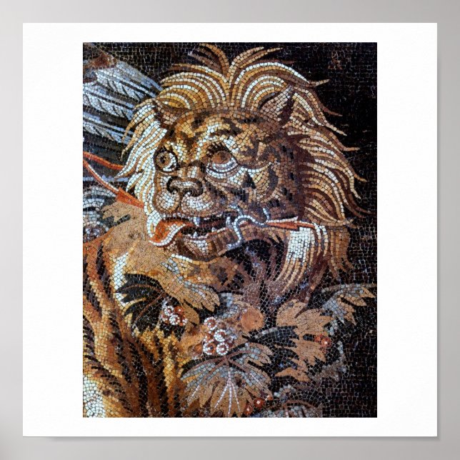 Vintage Ancient Mosaics (Pompei) Poster (Front)