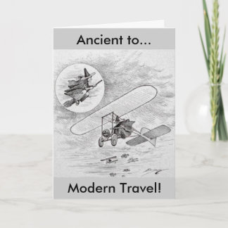 Vintage Ancient to Modern Travel Card