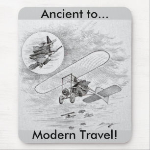 Vintage Ancient to Modern Travel Mouse Pad