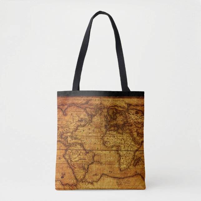 Vintage and Antique maps Pattern Tote Bag (Front)