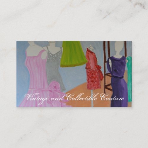 Vintage and Collectible Couture Business Card