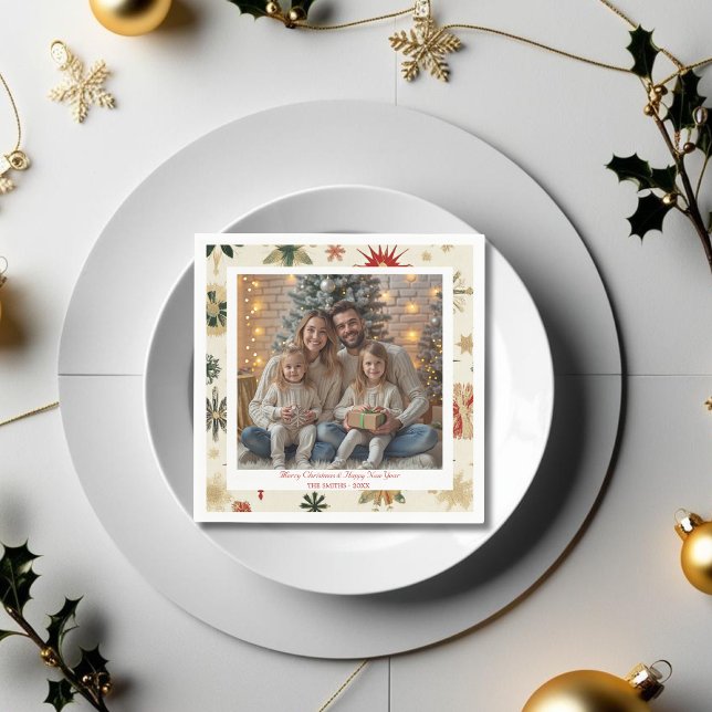 Vintage and Modern Gold Snowflakes Napkins (Vintage and Modern Gold Snowflakes Napkins)