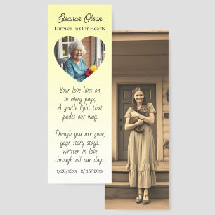 Vintage and Modern Photo Memorial Keepsake Bookmarks