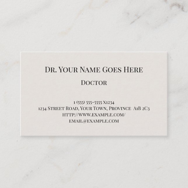 Vintage and Nostalgic Look Business Card (Front)