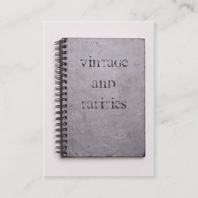 Vintage and rarities business card (Front)
