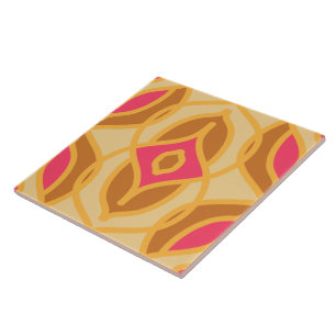 Vintage and retro seamless pattern ceramic tile