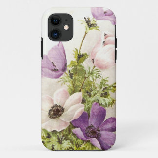 Vintage Anemone Flowers iPhone 11 Case