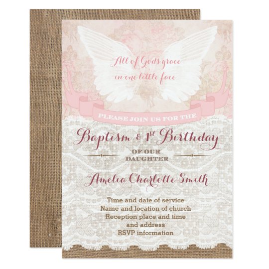 Vintage First Birthday Invitations 1