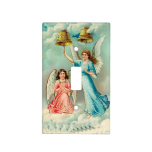 Vintage Angel bell light switch cover