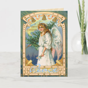 Vintage Angel Christmas Card