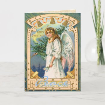 Vintage Angel Christmas Card by xmasstore at Zazzle