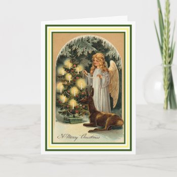 Vintage Angel Christmas Holiday Note Card by vintagecreations at Zazzle
