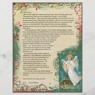 Vintage Angel Christmas Letter