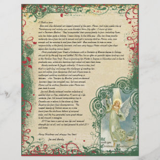 Vintage Angel Christmas Letter