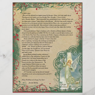 Vintage Angel Christmas Letter