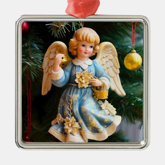 Vintage Angel Christmas Ornament (Front)