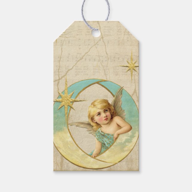 Vintage Angel Christmas Tag (Front)