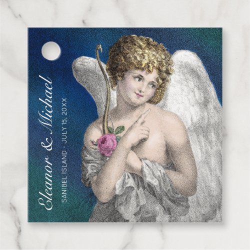 Vintage Angel Cupid Wedding Reception Romantic Favor Tags