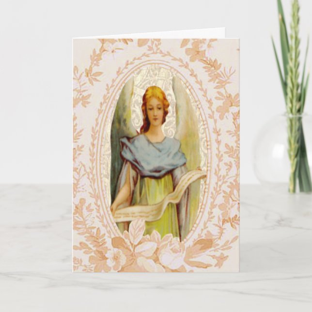 Vintage Angel Easter Card (Front)