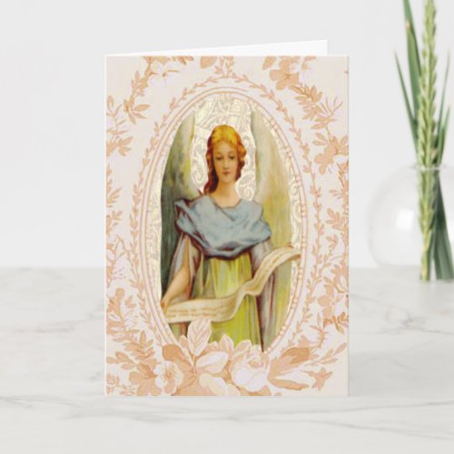 Vintage Angel Easter Card